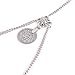 Tupai 1PC Vintage Silver Stretchy Bikini Thigh Leg Tassel Chains Coins Pendant Crossover Body Jewelry