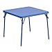 Flash Furniture Mindy Kids Blue Folding Table with Padded Top and Powder Coated Locking Legs
