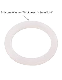 dernord Junta Lavadora silicona Sellado O Anillos (Pack de 2)