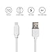 Short Lightning Cable for USB Charging Station Power Bank Apple Products iPhone iPad iPod etc 20cm/8 Inch (4Pack, White)