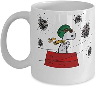 Snoopy Tie Fighter Mug (White) 11oz Snoopy Mug is The Perfect Snoopy Mug Snoopy Merchandise Starwars Coffee Mug Starwars Gift Starwars Mug - Starwars