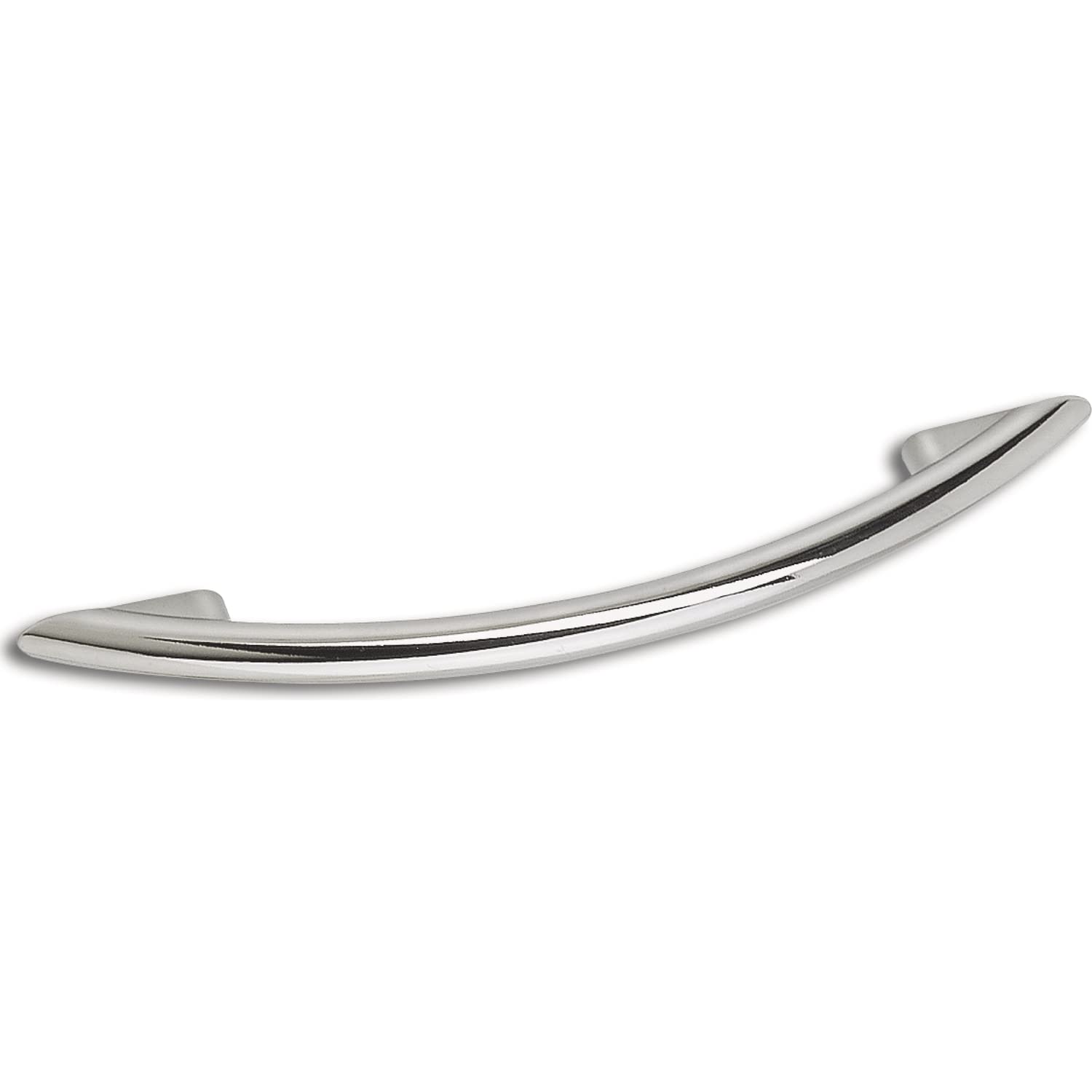 ALLES IM GRIFF Cardea LA Furniture Handle 128 mm Curved Handle Width 188 mm Die-Cast Zinc Polished Chrome-Plated
