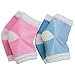 Makhry 2 Pairs Moisturizing Silicone Gel Heel Socks for Dry Hard Cracked Skin Open Toe Comfy Recovery Socks Day Night Care U.S. women size 4-7.5 (Blue&Pink)