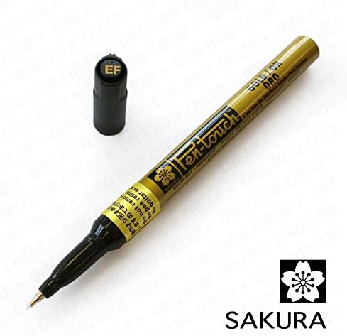 Sakura - Pen-Touch Paint Marker - Extra Fine 0.7mm - Gold - 12 Pack