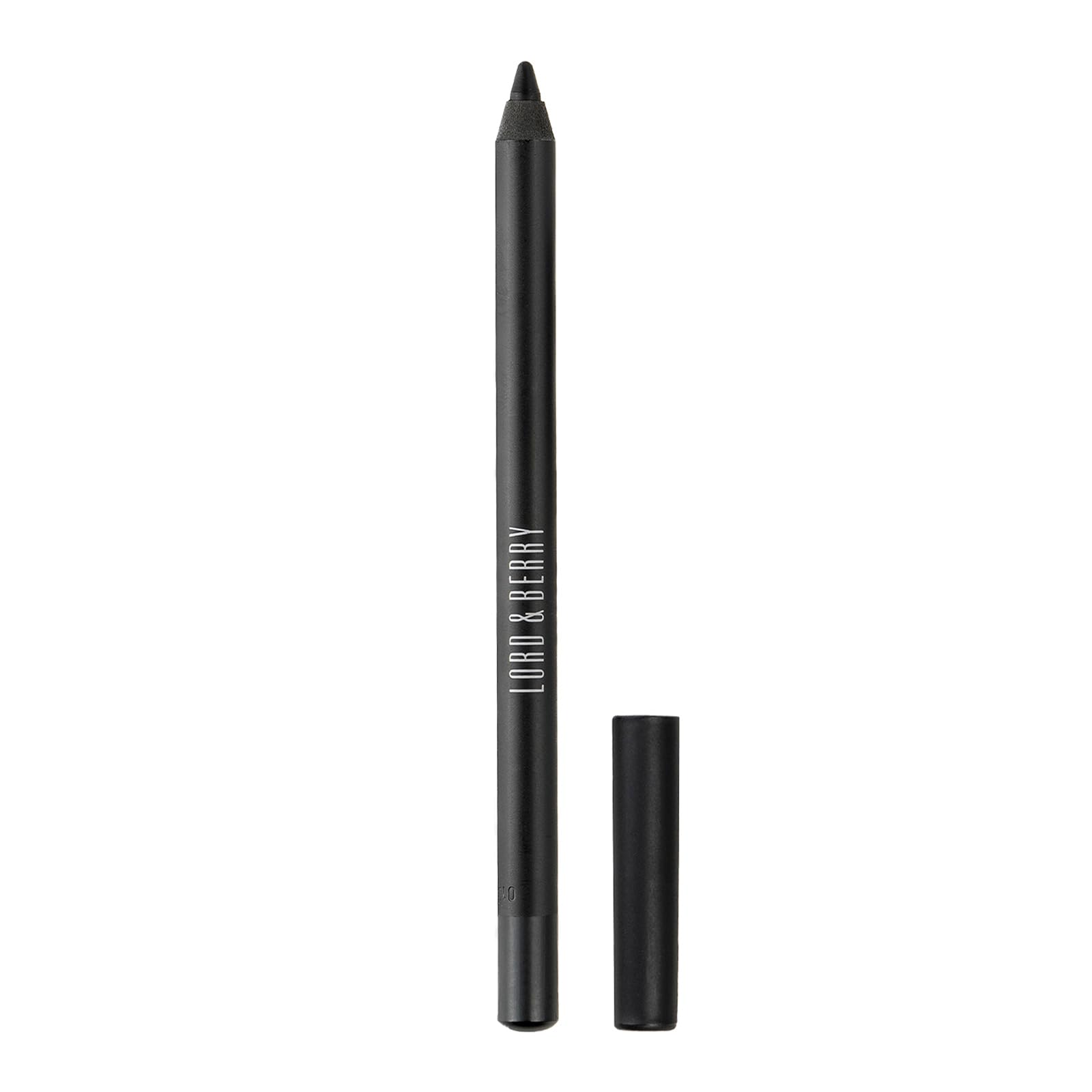 Lord & Berry COUTURE KOHL KAJAL Eyeliner Pencil, Long Lasting Soft Gel based Eye Liner for Women With Smudgeable Soft Finish to give Smoldering Sexy Look to Eyelids, Cruelty Free Makeup - Deep Black