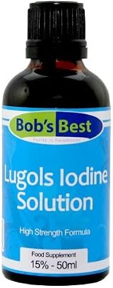 Bob's Best Lugol's Iodine Solution 15% 50ml Alcohol Free Vegan GMO Free view 1