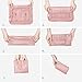 Travel Packing Cubes, VAGREEZ Lightweight Luggage Organizers Bags Set for Carry on Suitcase (6Pcs Pink)