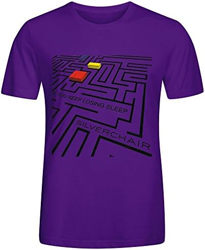 ESWNX Men Silverchair If You Keep Losing Sleep Crew Neck Tshirts Purple