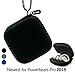Portable Carrying case for Powerbeats Pro 2019, Full Body Protection case with Anti-Lost & Shockproof, Carabiner with Wrist Strap,The Newest Design for Powerbeats Pro 2019 (Black) [No Headphones]