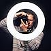 Phone Ring Light Clip on LED Selfie Lights for Laptop Video Conferencing Zoom Circle Webcam Halo Lighting Compatible with iPhone (Warm White)