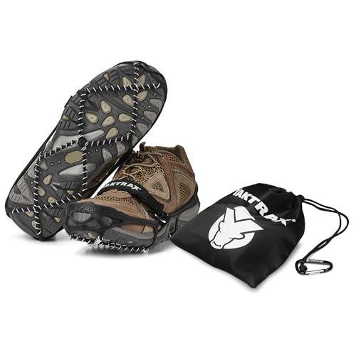 Yaktrax Pro Plus Traction Cleats for Ice and Snow, 360° Steel Coil Grip for All…
