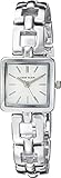 Anne Klein Women's AK/2823SVSV Silver-Tone Open Link Bracelet Watch