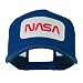 NASA Logo Embroidered Patched Mesh Back Cap - Royal OSFM