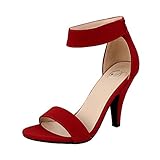 Delicious Rosela Open Toe High Heel Ankle Strap Sandal