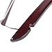 LOHAS Home 12-Pack Curved Wooden Suit Hangers Beautiful Sturdy Coat Hangers with Locking Bar, Walnut Finish