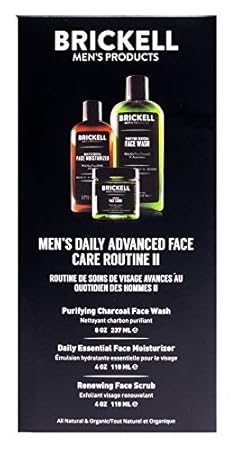 brickell men's daily advanced face care routine