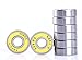 Mini Skater Abec 9 Precision 608 ZZ Bearings for Longboards and Skateboards (8pcs,Yellow)