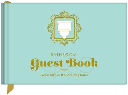 Knock Knock Bathroom Guest Book, 8.5x5.5