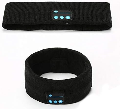 ZHAO YING 5.0 Sleep Headphones,Bluetooth Headband Wireless Music Sport Headband Sleeping Headsets Ultra Thin Speaker Long Time Running (Color : Black)