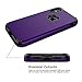 Compatible with iPhone X Case, iPhone Xs Case,SKYLMW [Heavy Duty] Three Layers Hybrid Rugged Shockproof Armor High Impact Defender Case Cover for Apple iPhone X 2017/XS 2018, Purple Black