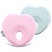 E-A Baby Pillow Preventing Flat Head Syndrome, Head Shaping for Infant, Peacefuly Sleep for Newborn, Cute Breathable and Soft Cover, Blue or Pink
