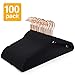 Pretigo Premium Velvet Hangers Non-Slip Velvet Hangers 100 Pack Suit Hangers Ultra Thin Space Saving 360 Degree Swivel Hook Clothes Hangers Velvet for Coats,Jackets,Pants,Dress，Black Hanger