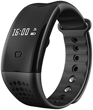 Renttos Waterproof Bluetooth Smart Bracelet Wristband Pedometer Blood Pressure Blood Oxygen Heart Rate Sleep Monitor Fitness Tracker Sports Bracelet APP Control for iPhone and Android Smartphones