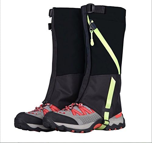 Waterproof Snow Hiking Climbing Highly Breathable High Leg Gaiters for Child Black Color