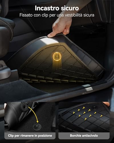 3W Volkswagen Tiguan 2025 2026 (Not Compatible with PHEV) Thorex™ Car Mats Set of 4 and Tailored Boot Mat Easy Clean Heavy Duty Car Mats and Boot Mat