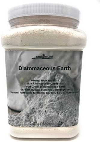 Earth Bound Premium Organic Food Grade Diatomaceous Earth / Pure Mineral Rich and Safe / All Natural Remedies for Home, Garden, Yard & Homestead 1.5 lbs