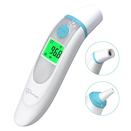 Forehead Thermometer for Adults, 4 in 1 Ear Thermometer for Kids, No