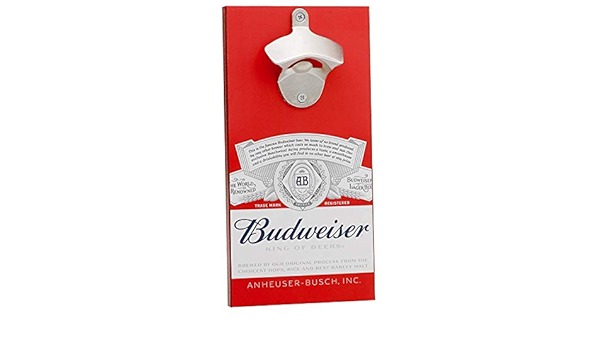 Budweiser - Abridor de botellas con tapa magnética : Amazon ...