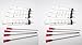 8 x 10ml syringes with blunt 4" long needle to refill ink cartridge CISS, glue craft