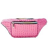 Holographic Fanny Pack for Women - Waist Fanny Pack with Adjustable Belt for Rave, Festival, Travel, Party