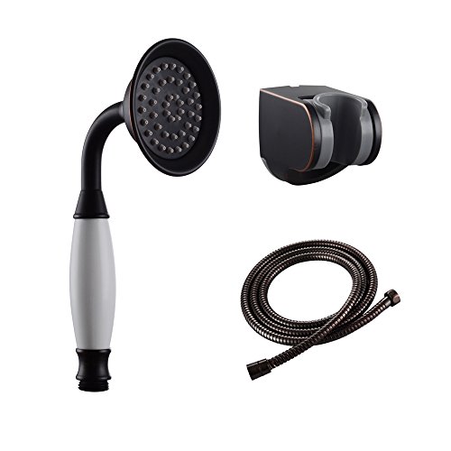KES Stainless Steel Handheld Shower Head with Extra Long Hose and Bracket Holder, Oil Rubbed Bronze Finish, LP103-7