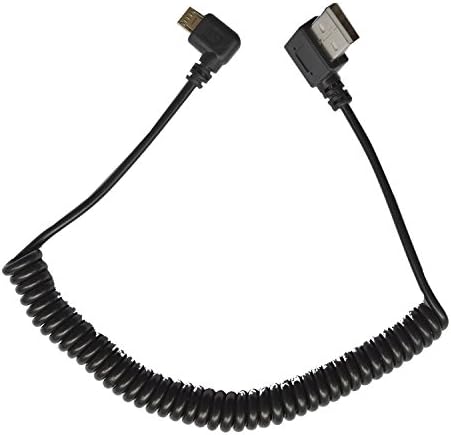 VIMVIP 150cm 5ft Right Angled 90 Degree USB 2.0 to Micro USB Male to A Type Male Data Spring Cable for Tablet,Cell Phones