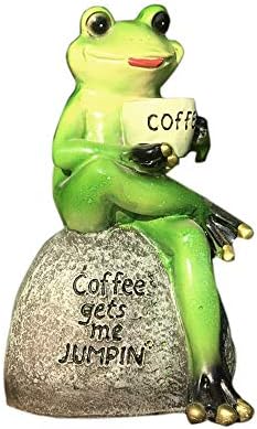 ChuXing Outdoor Garden Statue Lawn Ornaments Bonsai Frog Decorations for Home Yard