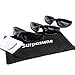 3 Pair Motorcycle Riding Glasses Padding Goggles UV Protection Dustproof WindproofMotorcycle Sunglasses with Smoke/Dark Lens for Outdoor sports Actives