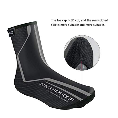 Umiwe Bike Shoe Covers, Rainproof Cycling Shoe Covers Outdoor Sports Windproof Warmer Overshoes Booties Covers for Men Women