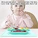 Baby Feeding Set,Including Bowl with Suction, Dish, Bendable Fork and Spoon, Adjustable Baby bib, and Snack Cups. Harmless, Silicone, Easy to Clean Again, Perfect Infant Baby Shower Gift - Green
