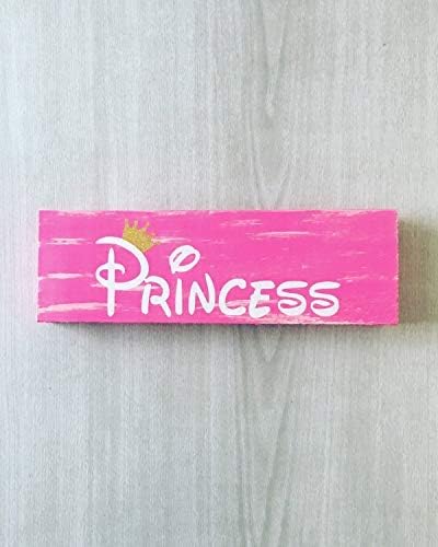 Modtory Princess Sign Princess Room Decor Pink Princess Sign Princess Crown Princess Nursery Princess Crown Princess Room Sign
