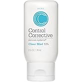 CONTROL CORRECTIVE Clear Med 10% Acne Treatment Lotion, 2.5 Oz - Helps Clear & Control Breakouts, Benzoyl Peroxide, 3% Sulfur To Improve Efficacy And Dry Up Blemishes