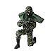 World Peacekeepers Army Men Action Figures: 30-Pt. Full-Motion 12-Inch Army Toys w/ Ninja Grip, M4 Military Carbine, Grenades, Chem Suit & NBC Kit (Marine)