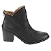QUPID FC38 Women's Distressed Mid High Block Heel Ankle Booties Half Size Small