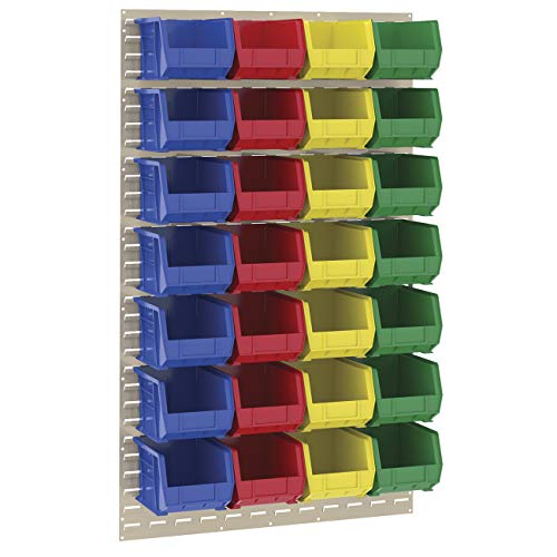 AkroMils 30161 Louvered Steel Wall Mount Panel Garage Organizer for