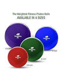 Fitness Alley The Weighted - Pelotas de pilates (revestimiento de PVC)