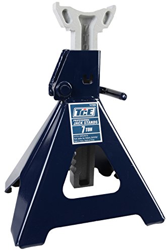 TCE TCE47008 Torin Steel Jack Stand: 7 Ton (14,000 lb) Capacity, Blue, Single Jack