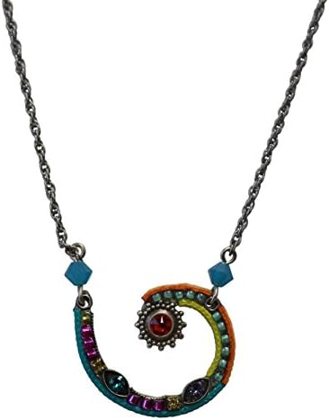 Firefly Sunburst Multi Color Swarovski Crystal Hand Crafted Necklace 83718