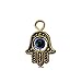 MEIBEADS 20pcs/bag 1319mm Hamsa Evil Eye Bead for Snake Chain Charm for Bracelet jewelay making(blue and gold)