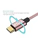 USB Type C Cable, OKPOW Hi-Speed Gold Plated Nylon Braided USB Type C to Type A (USB-C to USB-A) Cell Phone Charging Cable for MacBook 12 inch Google Chromebook Pixel Nexus 5X/6P 3.3ft/1M